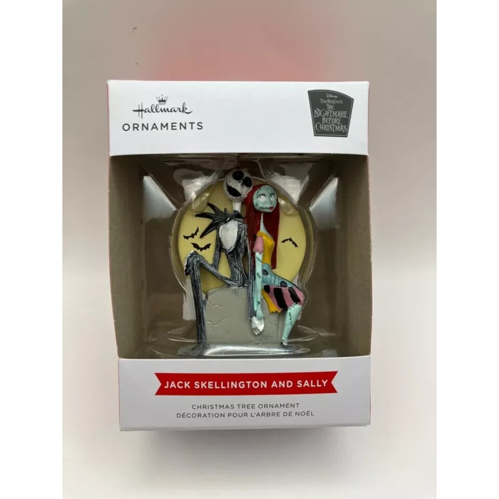 NEW 2023 Hallmark Ornament Nightmare Before Christmas JACK SKELLINGTON & SALLY